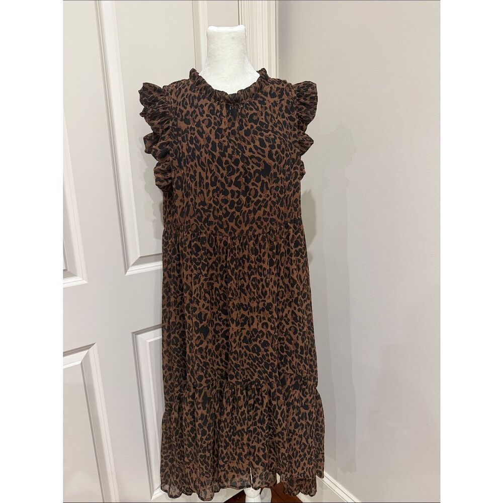 Karlie Animal Print  With Ruffles  Size Medium
